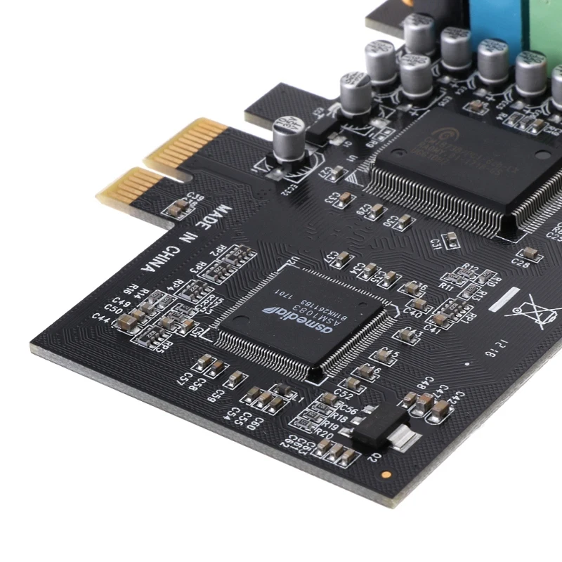 PCI Express 5.1Ch Cmi8738 Аудио Звуковая карта с низкий профиль с кронштейном