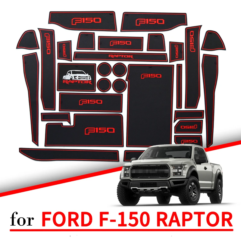 ZUNDUO Противоскользящий слот для ворот коврик чашки Ford F150 F-150 Raptor серии F 2015 ~ 2019