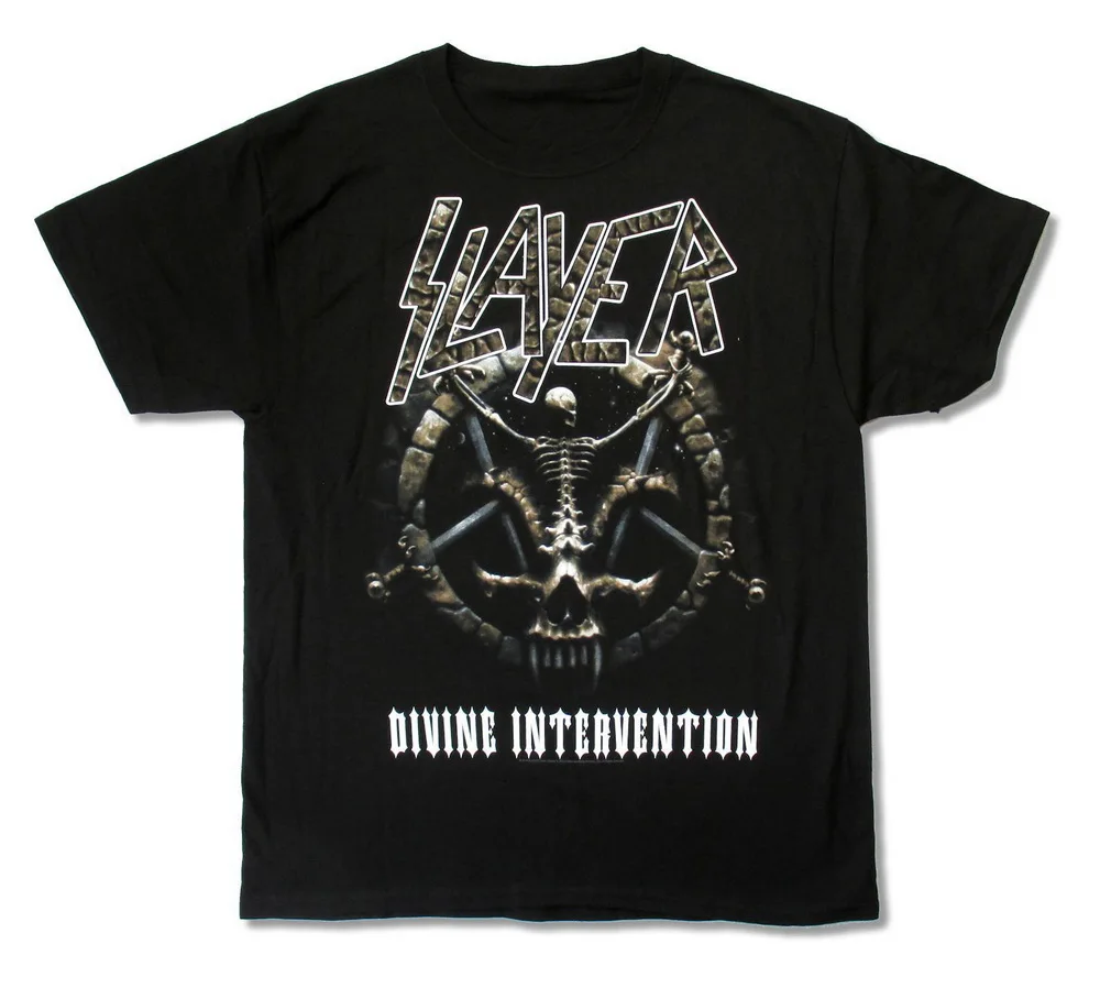 Slayer Divine Intervention World Tour Lux La черная футболка новая на заказ| |