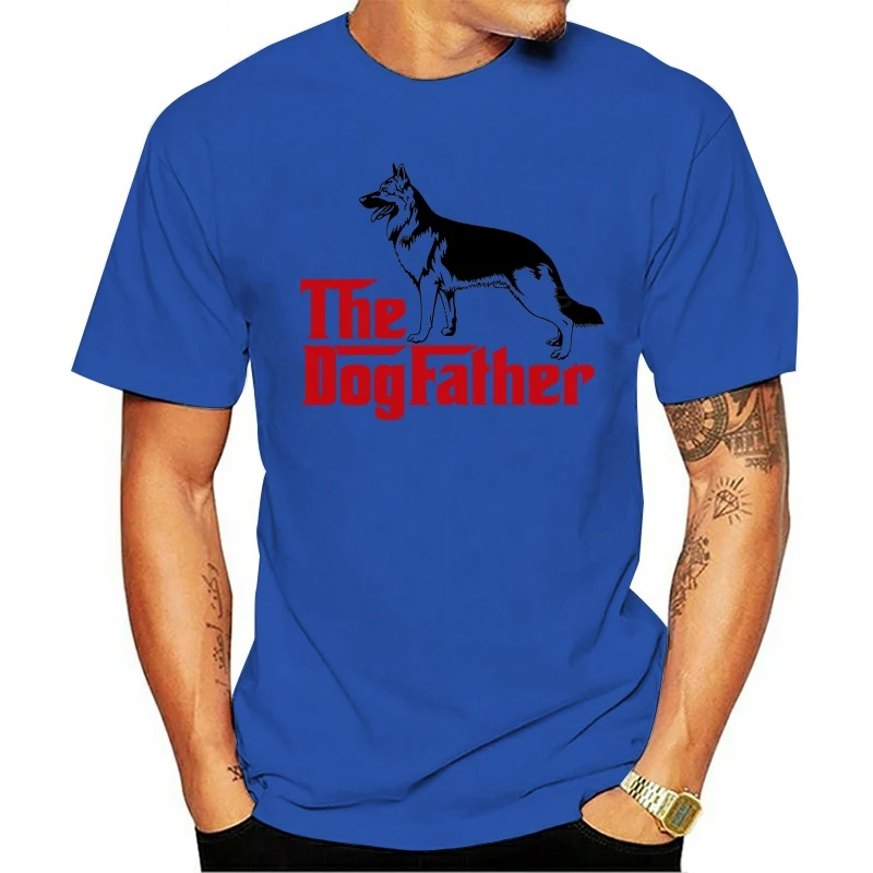 

2020 Leisure Fashion 100% Cotton O-neck T-shirt The Dogfather German Shepard I Love My Pet Funny The Hottest In The World
