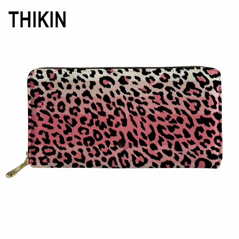 as picture THIKIN Zebra-stripe Женский Длинный дизайнерский кошелек клатч 3D Имитация животных текстура женский карман водонепроницаемый кошелек на молнии на заказ - Цвет: as picture