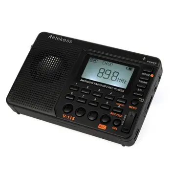 

Portable Rechargeable FM/AM/SW Radio, Personal Pocket Radio TF Card MP3 Music Player