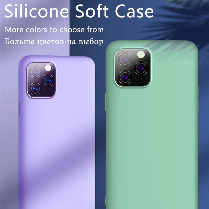 Силиконовый чехол для iphone 11 Pro X XS MAX XR 7 8 6S 6 Plus задняя крышка защитный plus|Бамперы| |