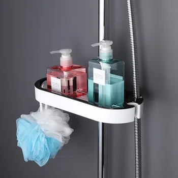 

Bathroom Showers Storage Rack Towel Shelf Hanging Storage Rack Multifunctional Bathroom Rack Space Shower Tube Rack