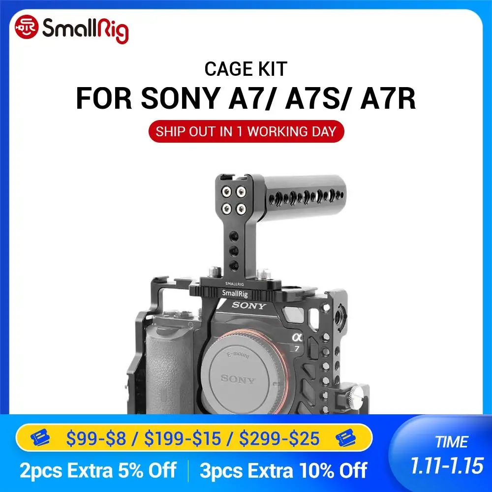 Комплект клетки SmallRig для камеры Sony A7 /A7R /A7S ручной держатель с верхней ручкой