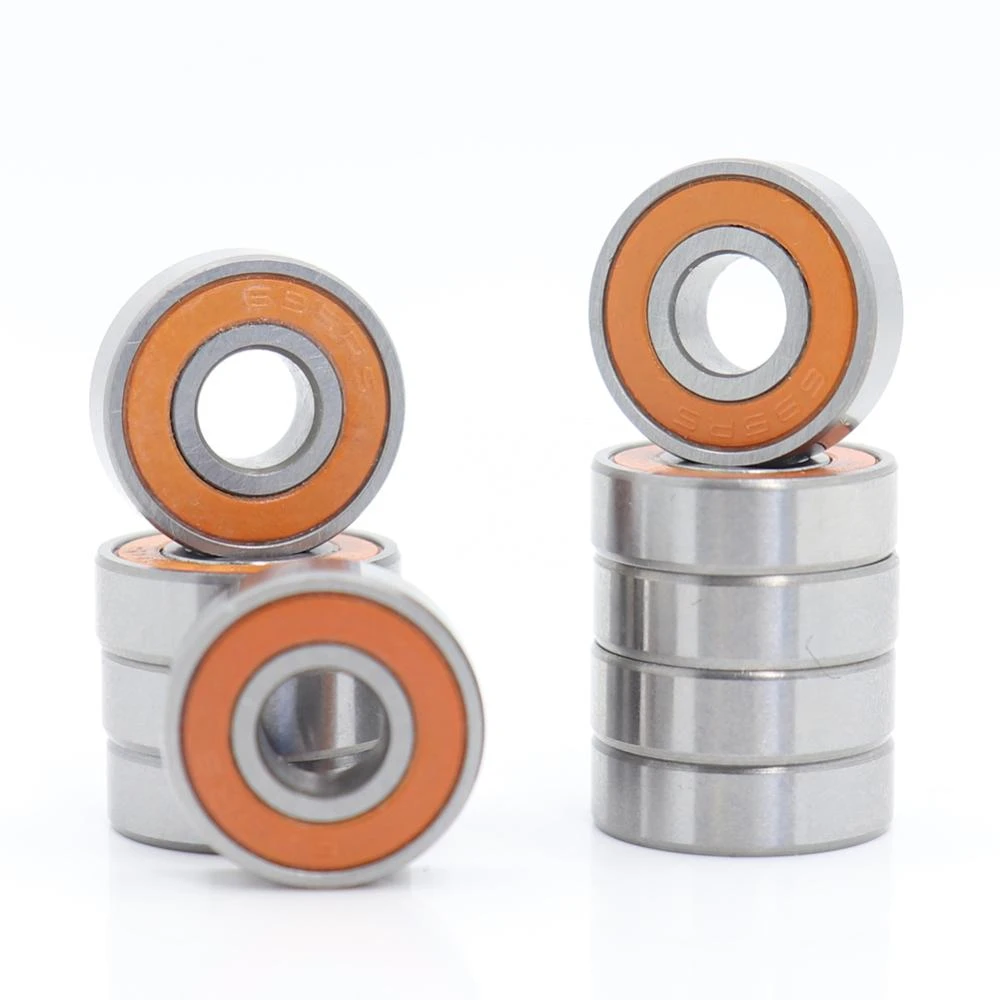 WUXUN-PHONE CASE Bearings 695-2RS 695RS Bearing ABEC-3 10PCS 5x13x4 mm Miniature Ball Bearings 619/5RS Z2V1 Orange Sealed Bearing 695 2RS 