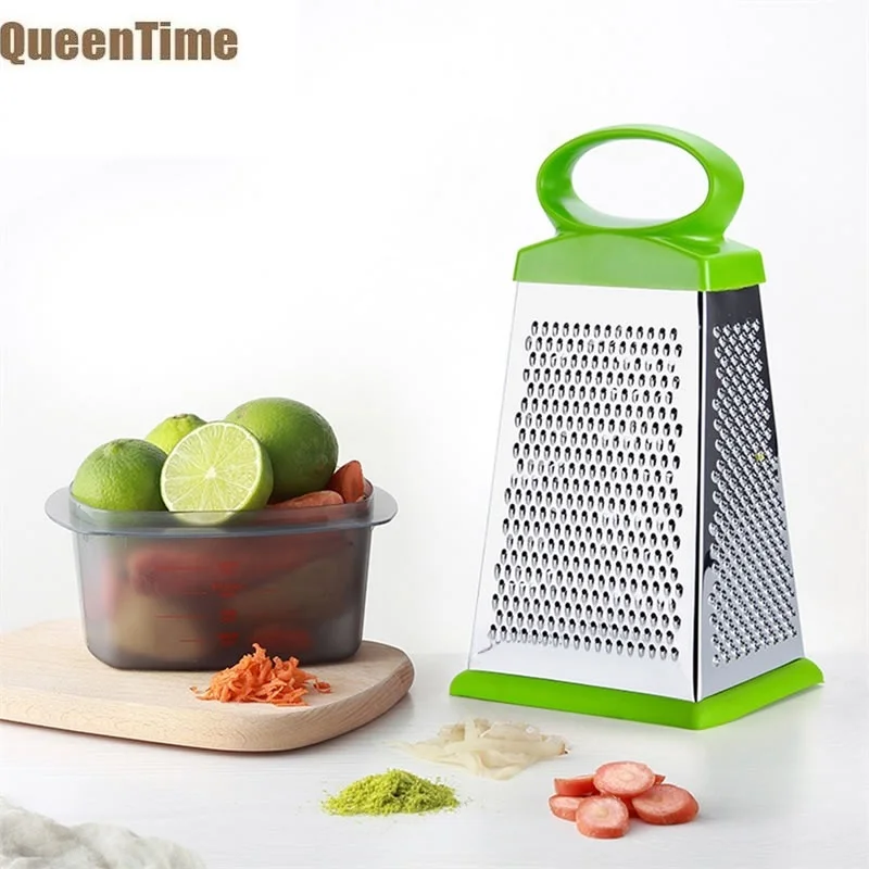 QueenTime 4в1 измельчитель чеснока Мясорубка картофель слайсер машер нож для чистки и нарезки соломкой кухонные приспособления для фруктов и овощей