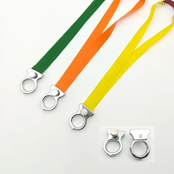 

Hunting Catapult Alloy Metal Slingshot Ring with Rubber band Outdoor Hunting Shooting Powerful Finger Slingshots Ahr029