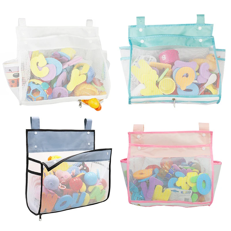Organizador de juguetes de baño para bebés, malla de almacenamiento de juguetes con fuertes ventosas, red ag, organizador de baño
