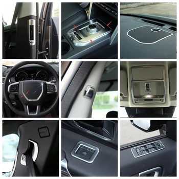 

Lapetus Matte Interior Refit Kit Pillar B Air AC / Lift Button / Gear Box Cover Trim For Land Rover Discovery Sport 2015 - 2020