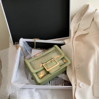 

2020 New Fashion Transparent Chain Crossbody Bags For Women Sac A Main Femme Designer Shoulder Bag Female Handbags Bolsos Mujer