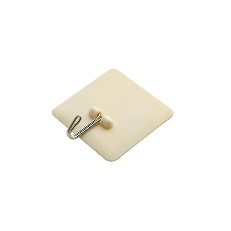 Настенные Крючки многоцелевые кольца для обвязывания крючком аксессуары для ванной комнаты вешалка-крючок для пальто для кухни сильная паста наклейка настенные Ключи Вешалка - Цвет: Nordic beige