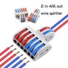 5/10Pcs connettore cavo di cablaggio universale connettore filo veloce Splitter filo morsettiera Push-in