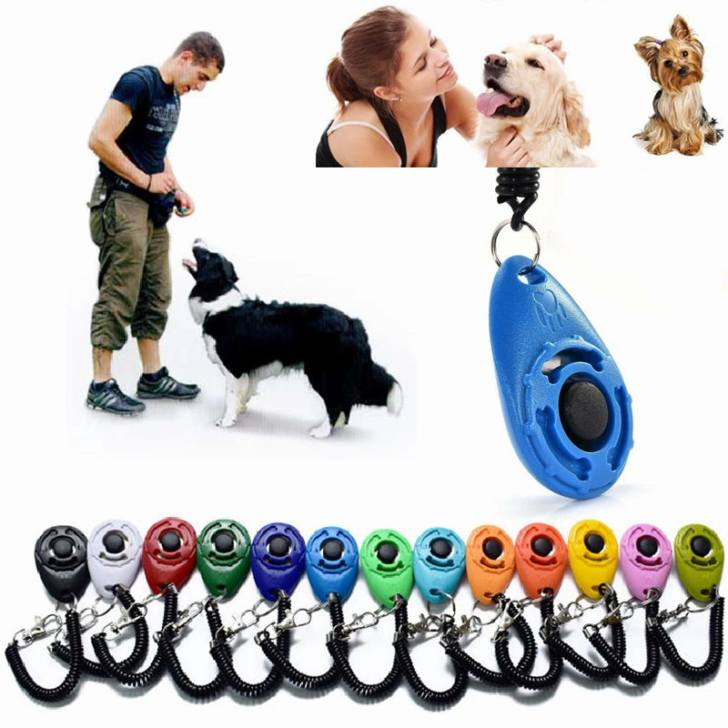 Clicker de plástico para entrenamiento de perros y gatos, correa de muñeca  ajustable, llavero de sonido, repelente de perros, novedad, 1  unidad|Clickers de adiestramiento| - AliExpress