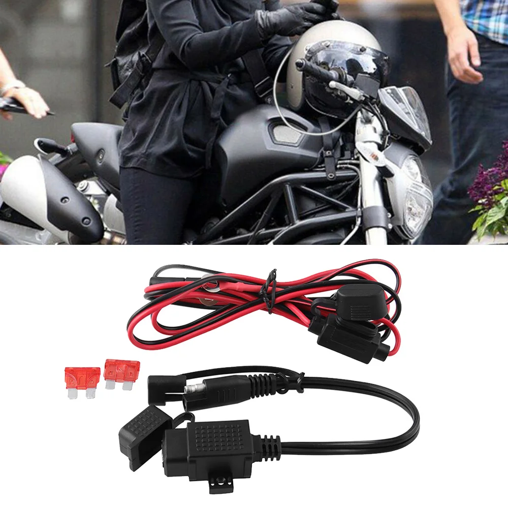 Водонепроницаемый мотоцикла 12V 24V SAE USB телефон gps Зарядное устройство адаптер вольтметр