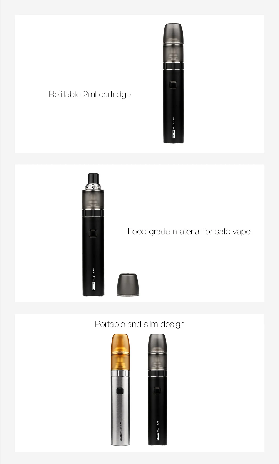 Hotcig Kubi Stick Pen Starter Kit 1500mAh