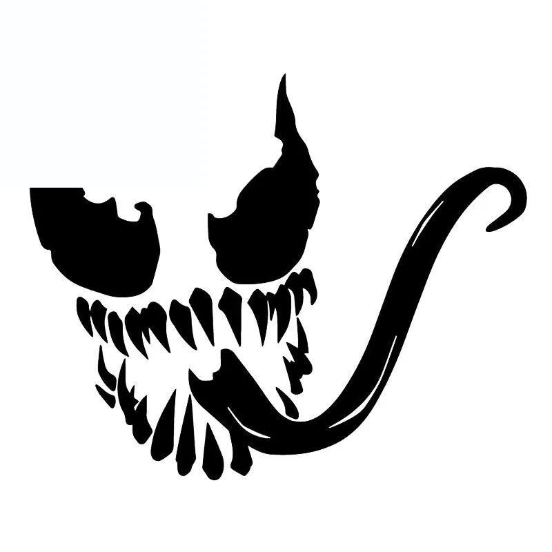 Забавная наклейка для автомобиля Venom Face декоративная на бампер багажника