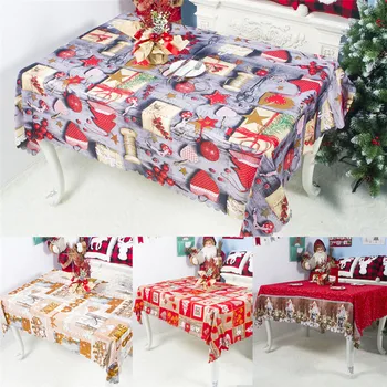 

150X180cm Christmas Tablecloth Table Cloth Table Cover Table Rectangule Printed Cartoon wedding Holiday Xmas Dinner Party Decor
