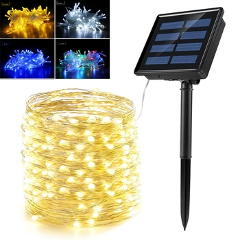 

Outdoor Solar Lamp LED String Lights 20/100/200 LEDs Fairy Holiday Christmas Party Garland Solar Garden Waterproof 7M/12M/22M