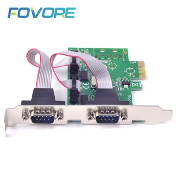 

PCI express Serial RS232 Adapter PCI express to 2 ports Serial DB9 RS232 Adapter RS-232 PCI e PCIe expansion Converter Card