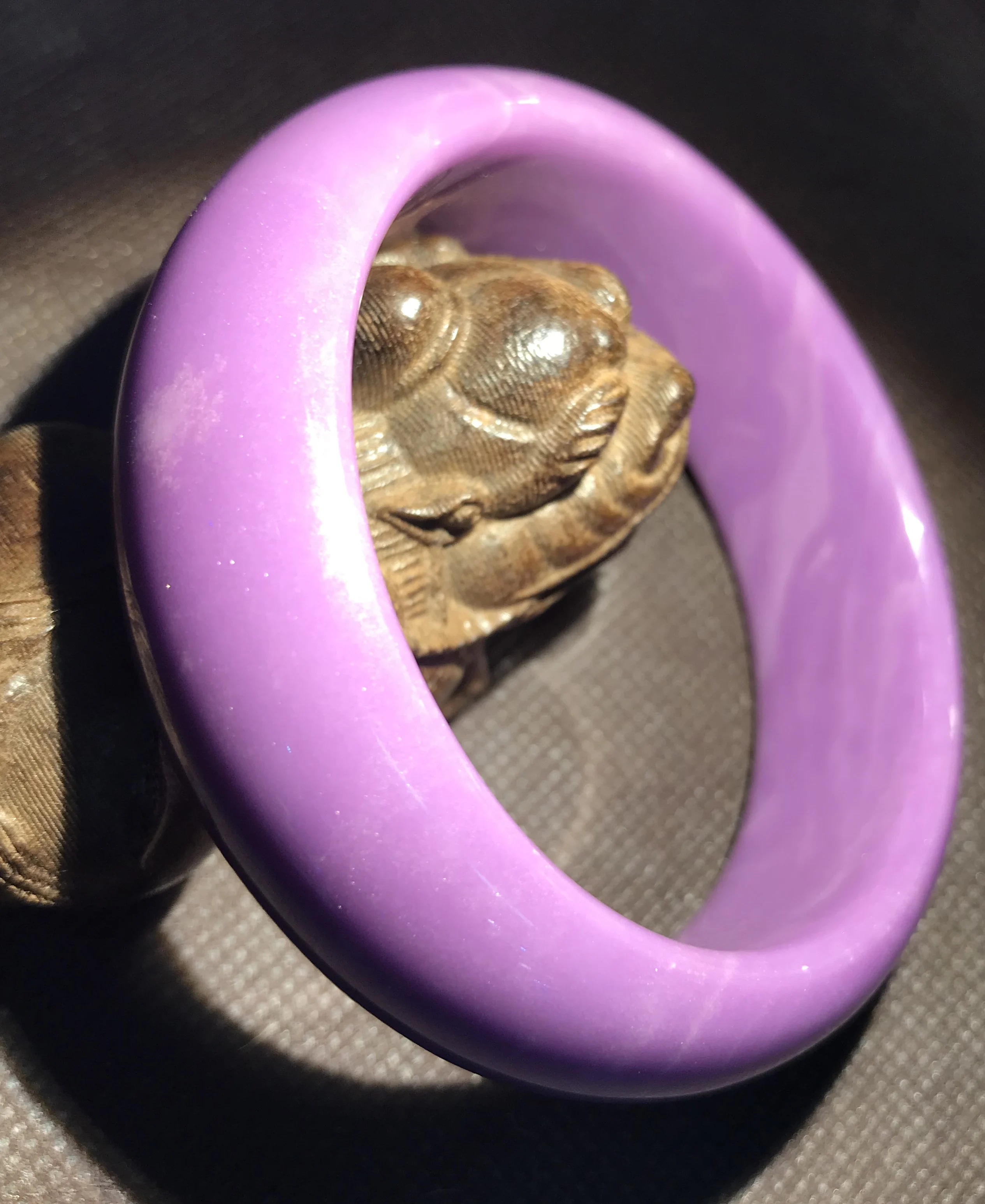 Royal & Bellezza Viola Mica Del Braccialetto Del Braccialetto Intagliare