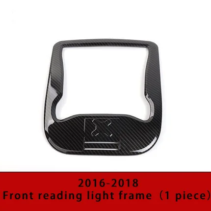 Front reading Для Jeep renegade 16-18 карбоновое волокно передняя рамка для чтения литья отделка 1 шт - Цвет: Front reading