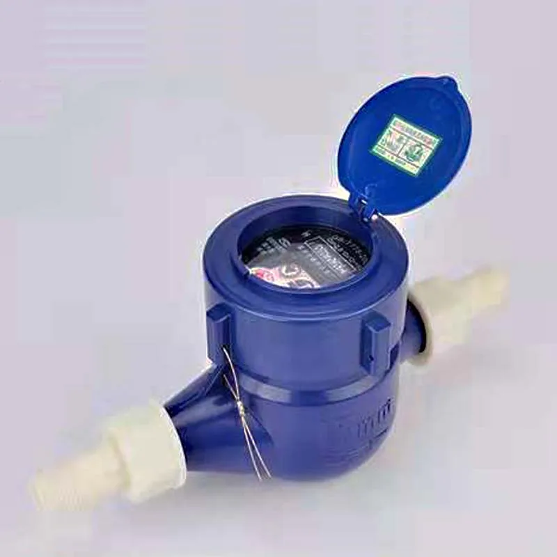 DN20 3/4" ABS Home Cold Water Meter Single Water Flow Dry Table Measuring Tools