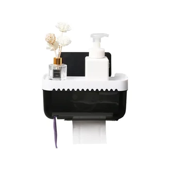 

Waterproof Bathroom Toilet Paper Holder Tissue Roll Stand Box Shelf Rack Sealed And Moisture-proof