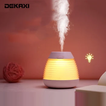 

DEKAXI 2019 New Night light Humidifier Anti-dry Burning USB Mini diffuser 250ML Portable Car Steam Humidifier for room gift