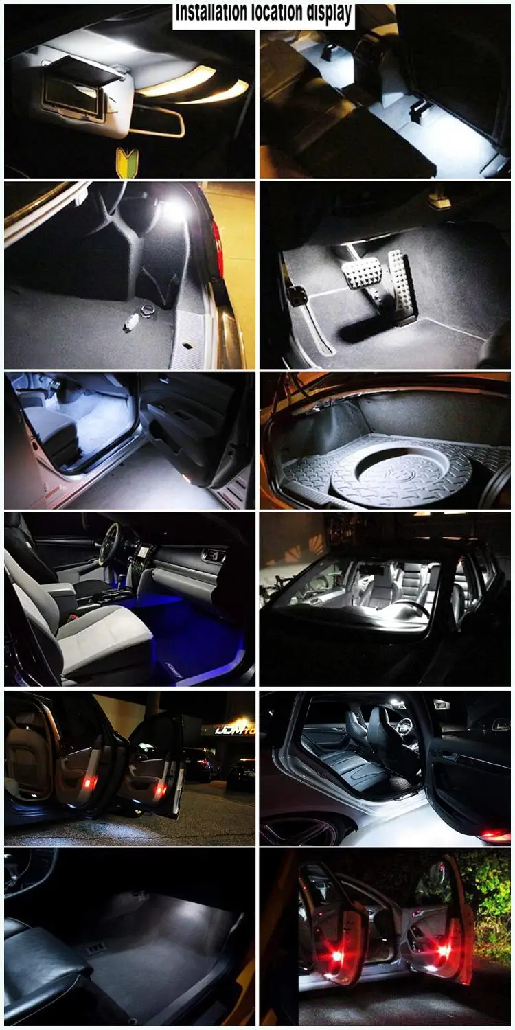 Светодиодная лампа Footwell для салона автомобиля 2x освесветильник Audi A1 A2 A3 S3 A4 B6 B7 B8 S4