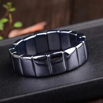 

Natural terahertz hand row bracelet thermal energy stone bracelet manufacturers loose beads direct health care beauty bracelet