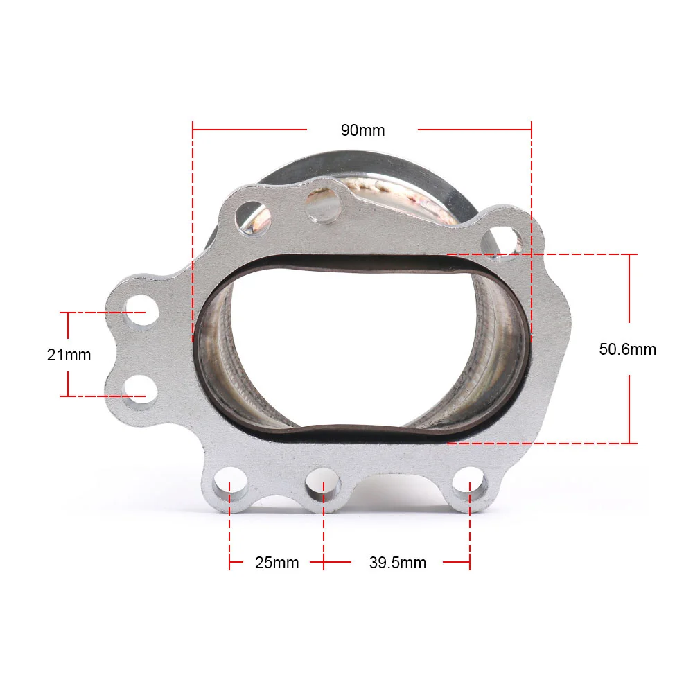 8 BOLT to 3" V band Exhaust Manifold Converter Adaptor Flange For T25 T28 GT25 GT28 TT102187