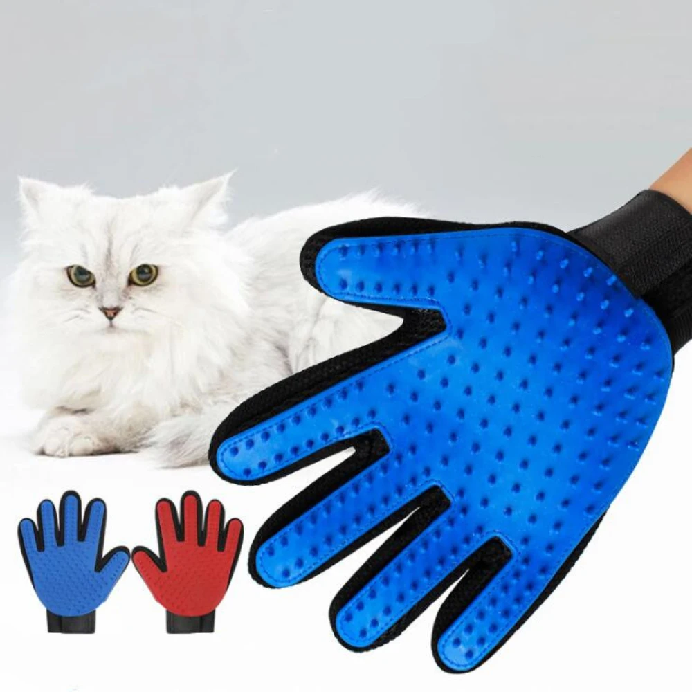 Силиконовые перчатки для ухода за котом для кошек шерстяные перчатки для домашних животных щетка для удаления волос Расческа перчатка для домашних животных Массажная расческа для собак перчатка
