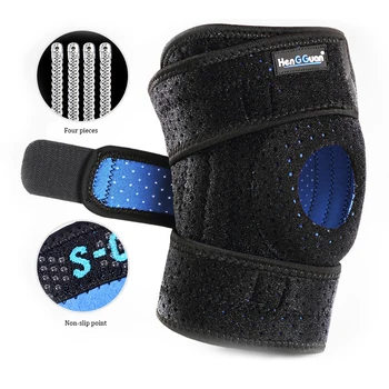 

Knee Brace Support with Anti-Slip Design, Open-Patella Stabiliser & Fully-Adjustable Neoprene Brace-Support for Arthritis, Joint