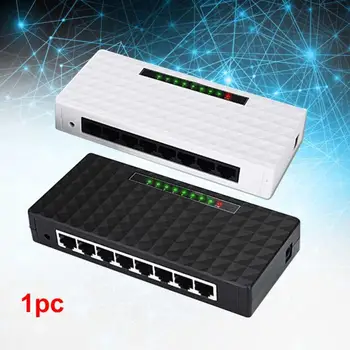 

Hub Ethernet Switch Unmanaged Self Adaptive Network Home Desktop Splitter 1000 Mbps Gigabit Full Duplex 8 Port LAN Sturdy RJ45