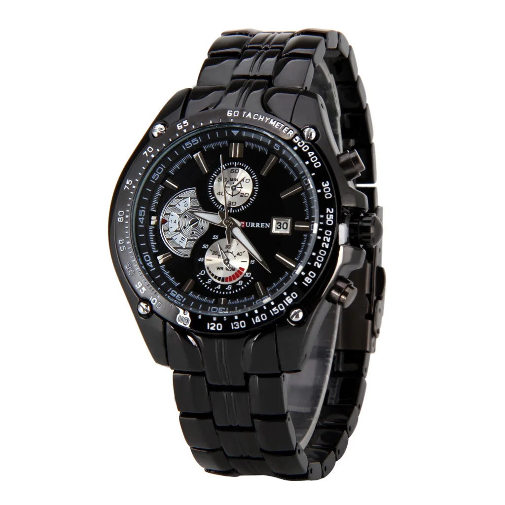 

Foreign Trade Hot Sales Quartz Watch Curren Genuine Product Quartz Watch MEN'S Watch Fake Three-Eyed Six-pin Steel Belt 8083 Wat
