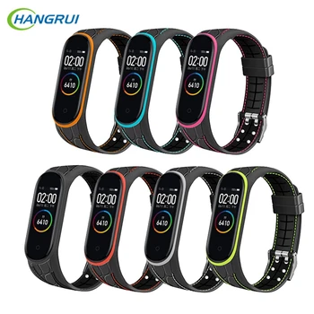 

For Mi band 4 3 Strap silicone wrist strap For Xiaomi mi band 3 Replacemet wristband Doule Color For Miband 4 3 bracelet