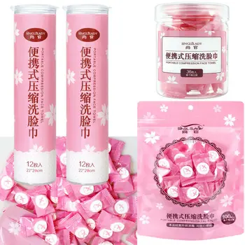 

30/50/100 pcs Disposable Face Cloths Towel Supersoft Cotton Compressed Wash Infection Water Wet Wipe Washcloth Napkin Towel