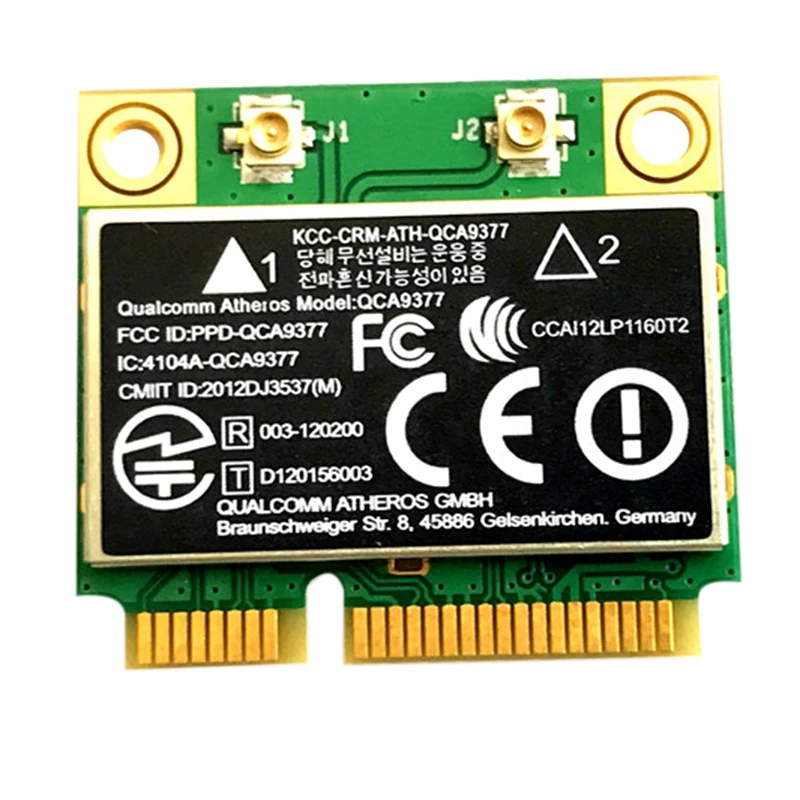 QCA9377 двухполосный AC WiFi модуль адаптер Mini PCI E 2 4G/5G|Сетевые карты| |