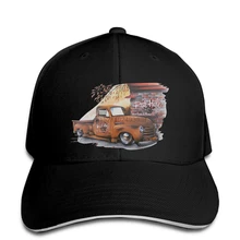 Бейсбольная кепка 1949 грузовик на заказ Крыса Стержень ржавчины хот стержень арт от Brent Gill серая шляпа остроконечная Кепка