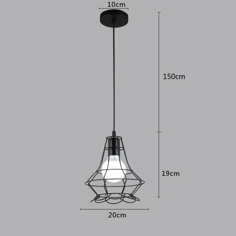 Современный подвесной светильник s Hanglamp Lustre винтажный светильник Промышленный светильник Lamparas De Techo Colgante современный скандинавский Лофт клетка - Цвет корпуса: 06