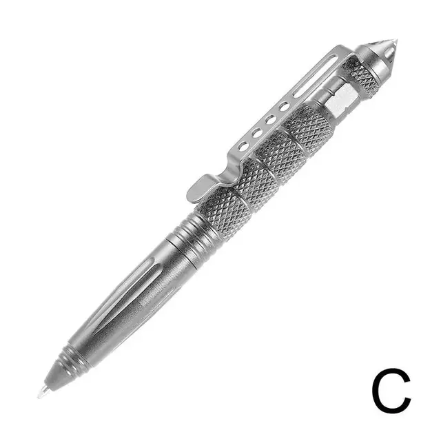 High Quality Defence Personal Tactical Pen Pen Tool Multipurpose Aviation Aluminum Anti-skid Portable Silver
