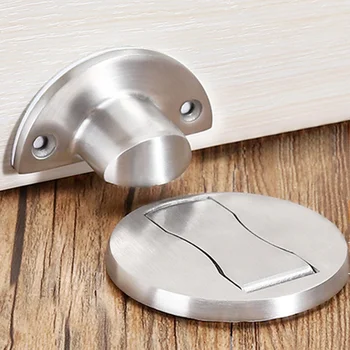 

Creative Magnetic Door Stop Stainless Steel Door Stop Hidden Door Holder Grabs The Floor Nail-free Door Stop Furniture Hardware