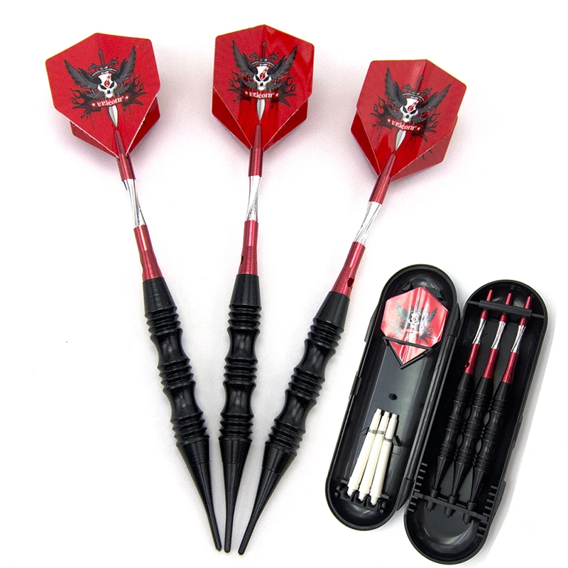 

3Pcs 20g Professional Electronic Safe Darts Set Soft Plastic Tip Iron Barrel Competition Training Dart