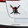 Three Ratels TZ-1336#18.4*18cm pirate skull cranium knives car stickers funny  sticker auto decals ► Photo 2/6