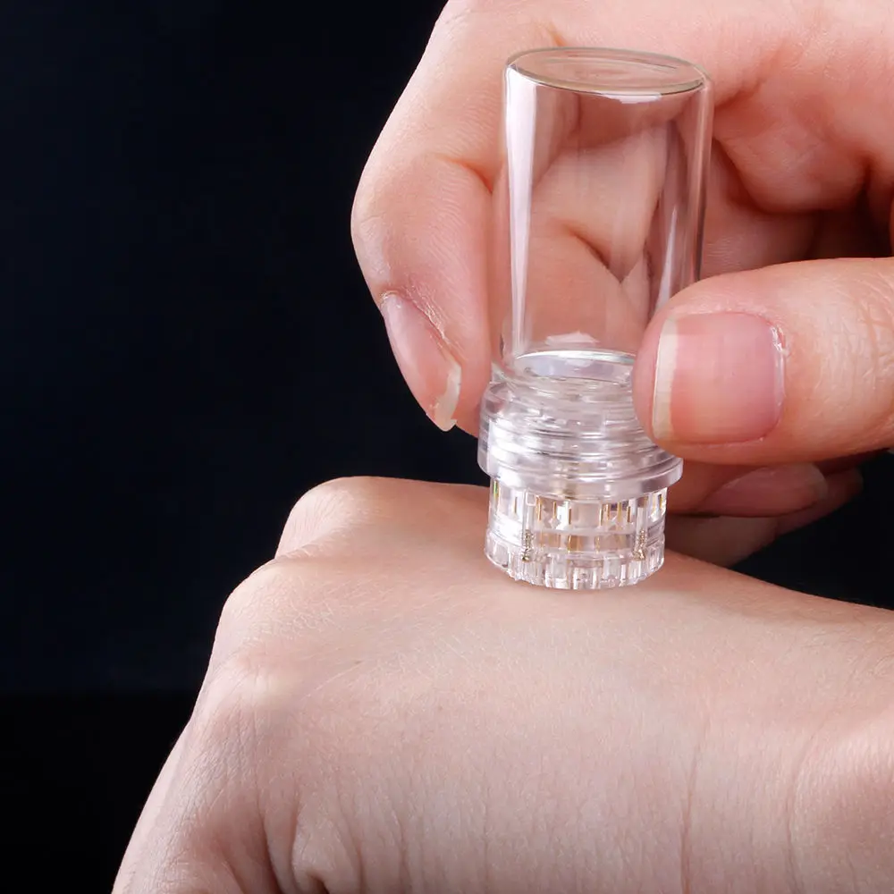 

Hydra Micro Needle Applicator Glass Bottle Serum Injection into skin Reusable Microneedles