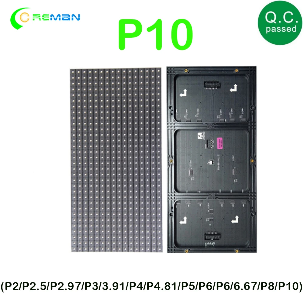 Светодиодный модуль Rgb панель точечная матрица P10 Полноцветный smd RGB Светодиодная