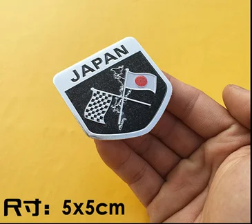 

Japan Flag Shield Emblem Badges Decal Stickers Auto Trunk Tailgate Motorcycle Car Accessories