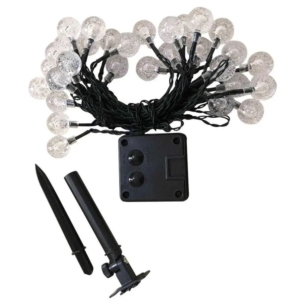 

ICOCO 30Led Bubble Ball Outdoor Waterproof Solar Light String Ball Lights Christmas Lights Garden Lights