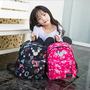 

New Fashion kindergarten school bag children's backpack boys and girls Mickey children 3-6 years old schoolbag Rucksack
